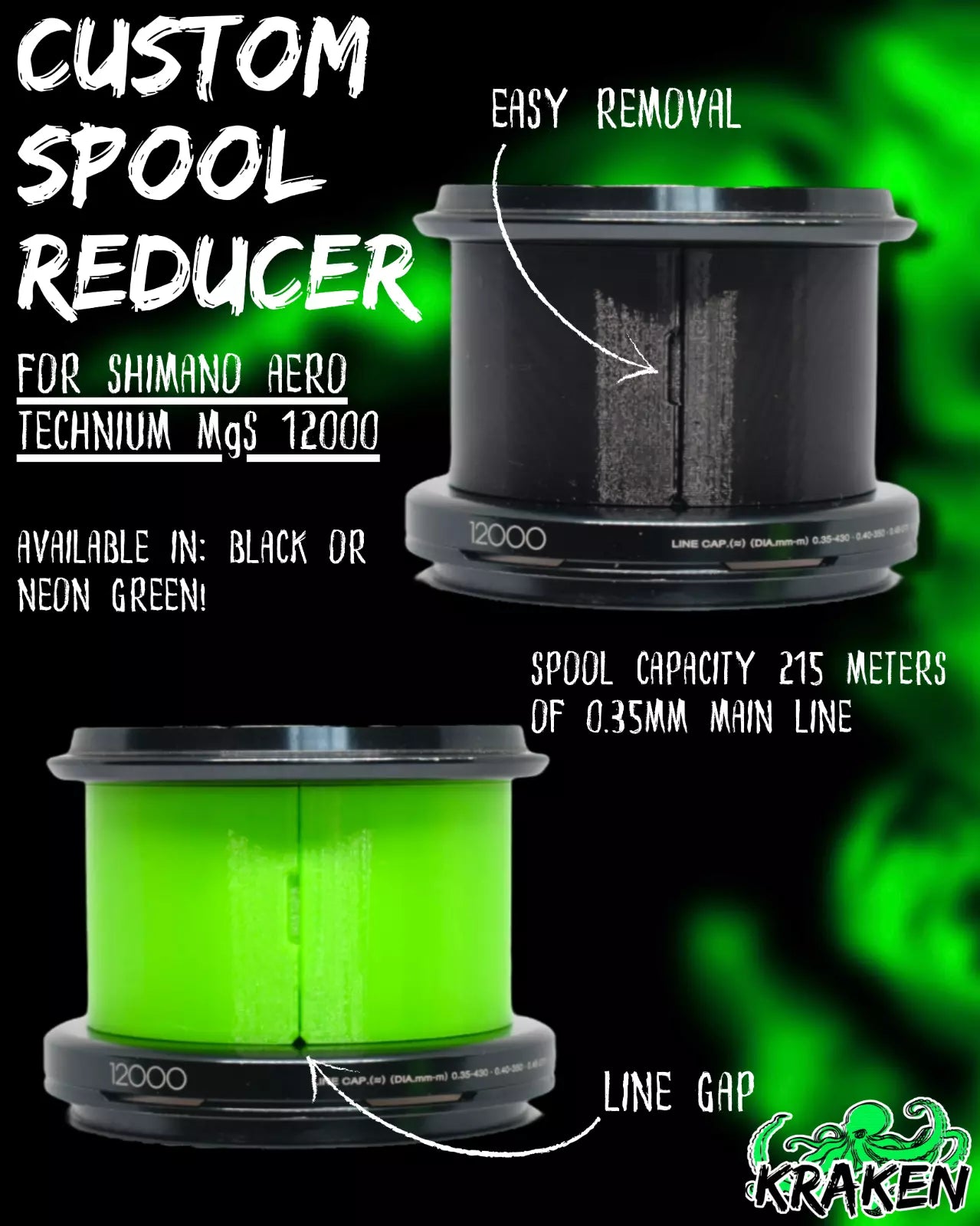 Shimano Custom Spool Reducer for Aero Technium MgS 12000 reels