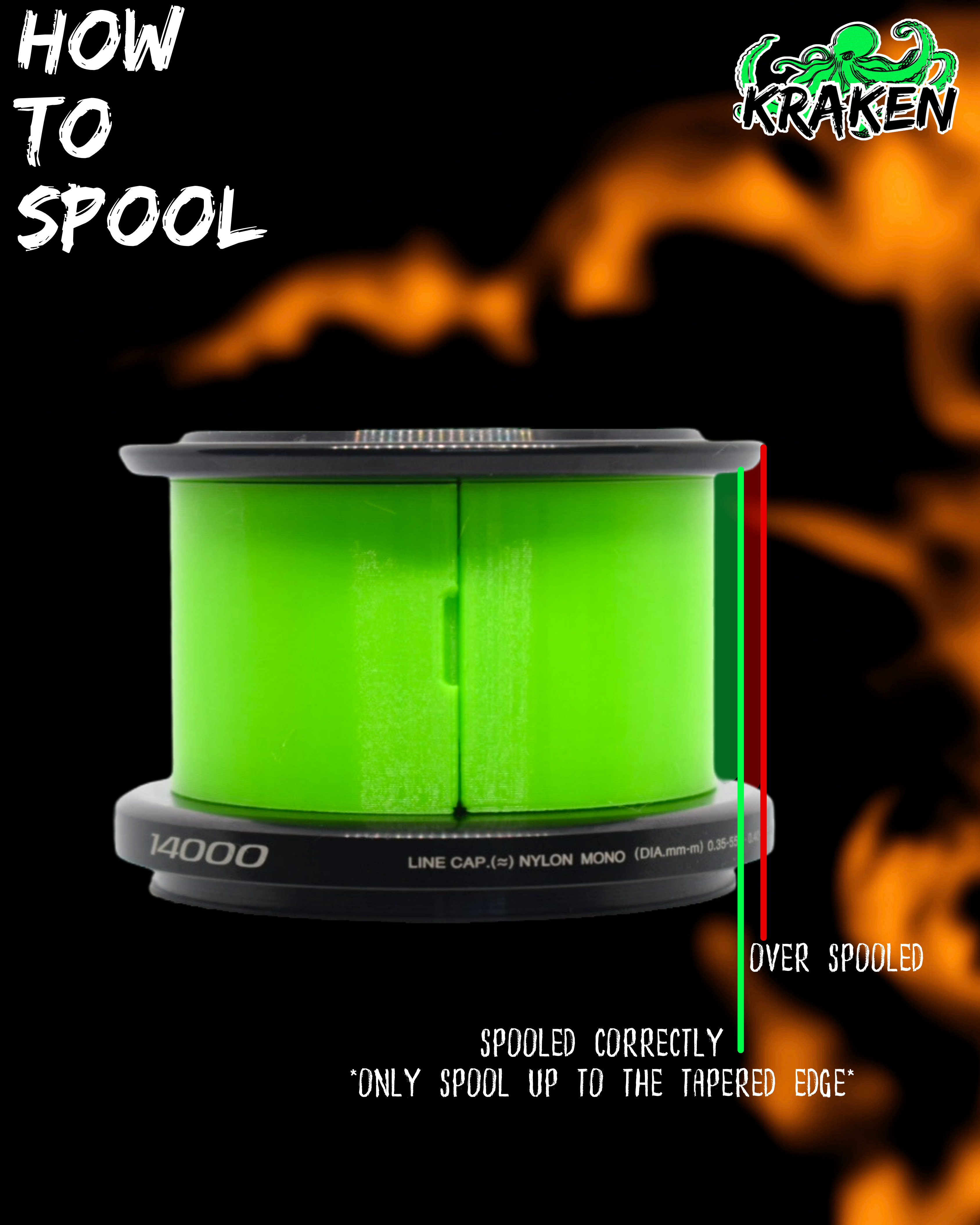 Shimano Custom Spool Reducer for 14000 size Ultegra - Power Aero- Big Baitrunner