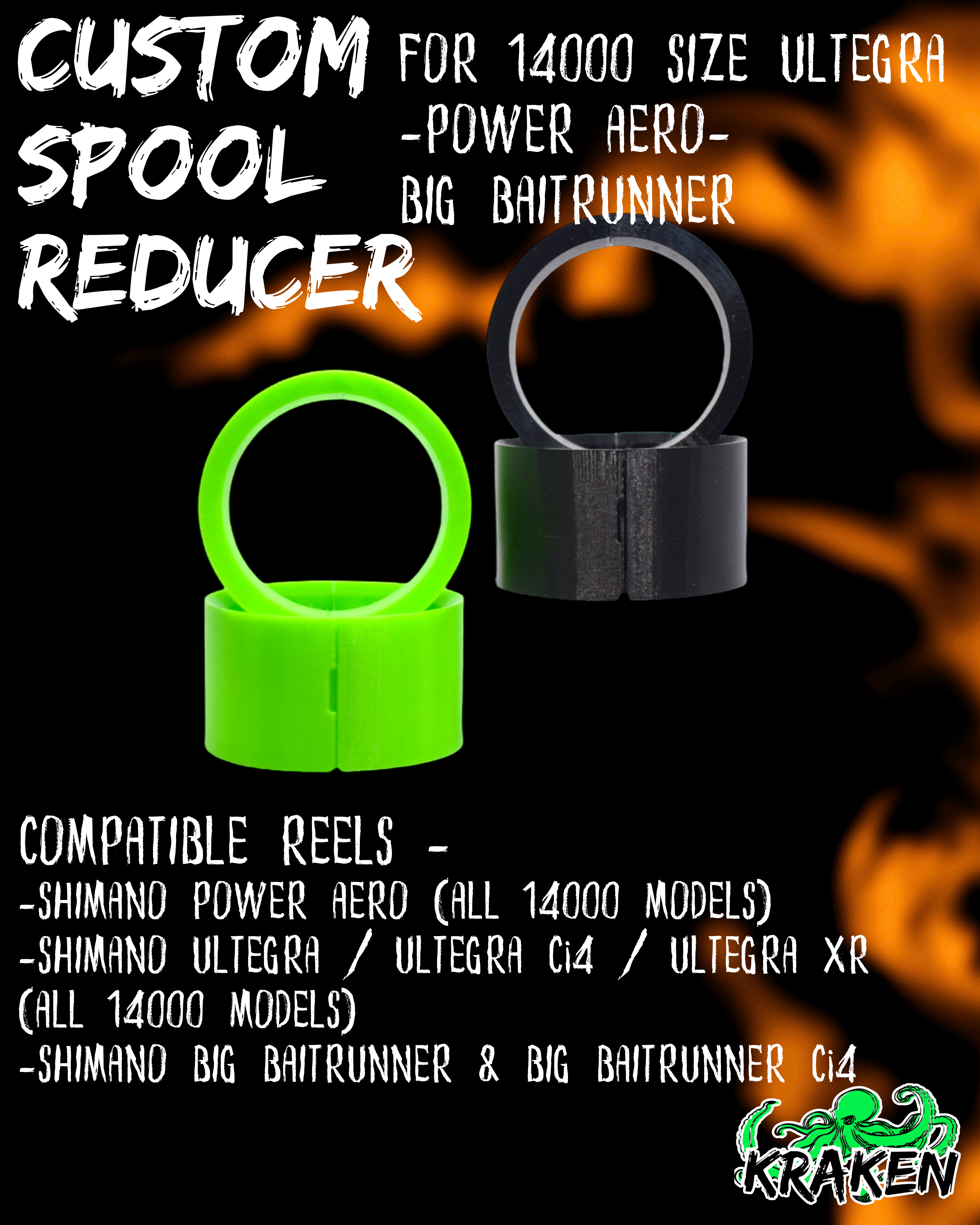 Shimano Custom Spool Reducer for 14000 size Ultegra - Power Aero- Big Baitrunner